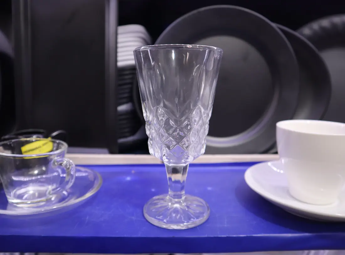 Copa de cristal tallado