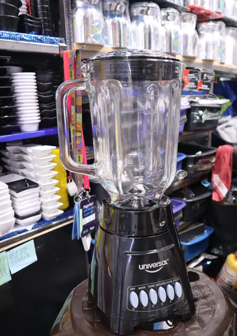 Licuadora de vaso de vidrio